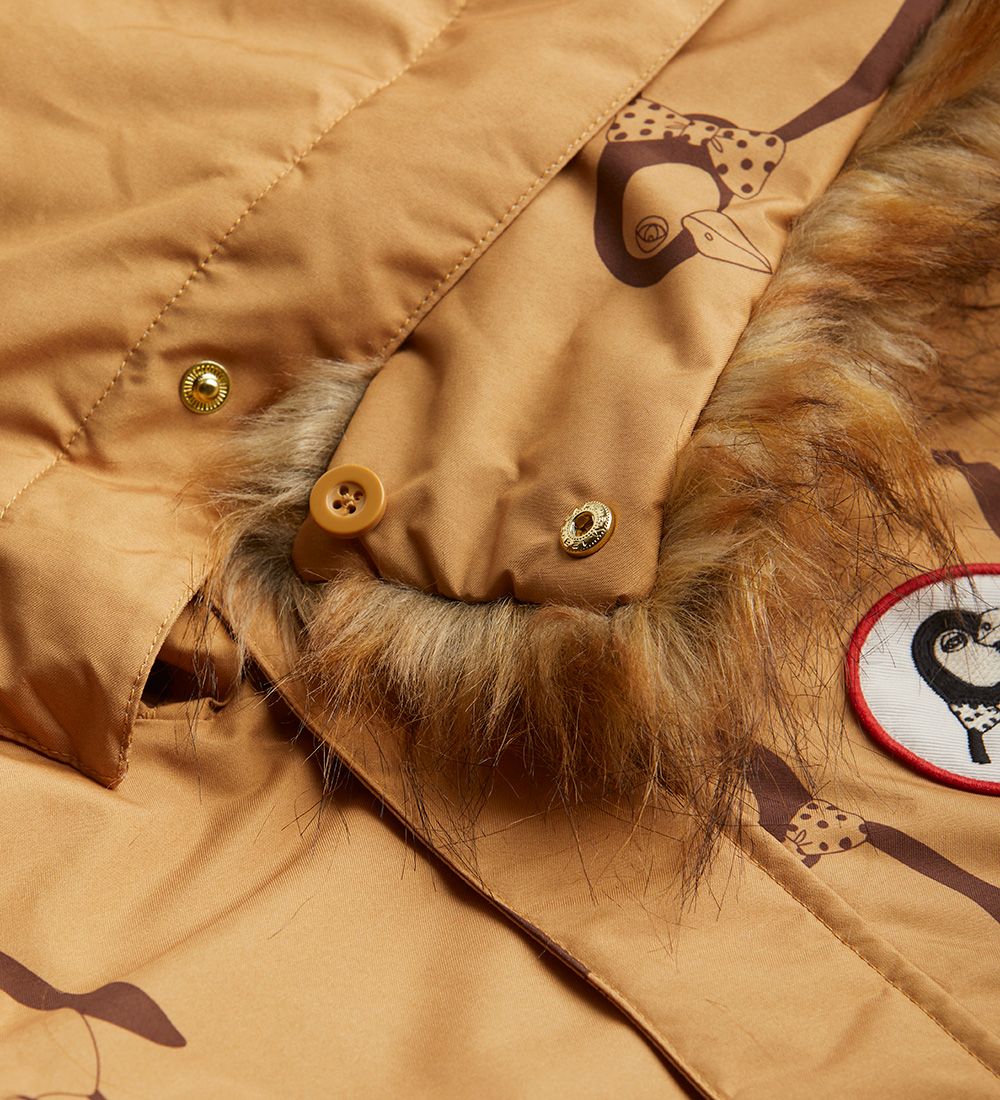 Mini Rodini Snowsuit - Penguin - Beige