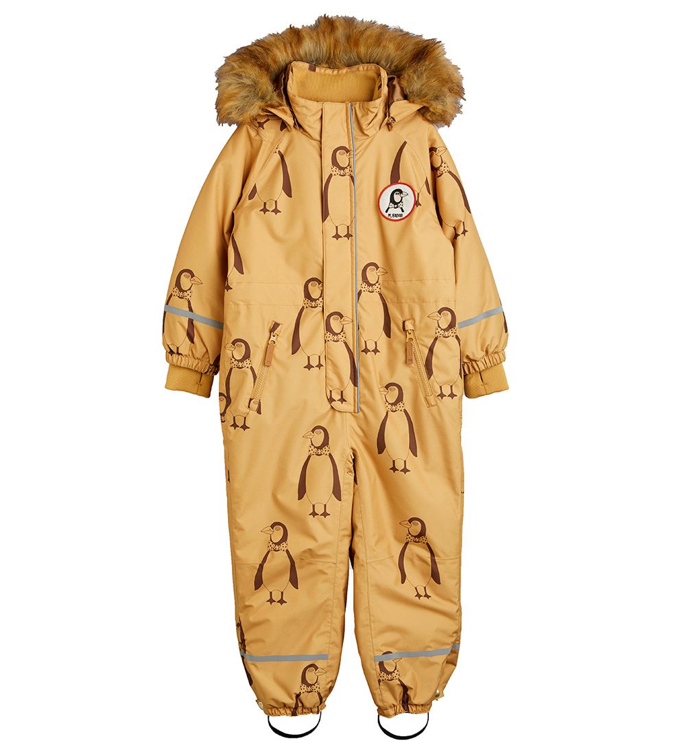 Mini Rodini Snowsuit - Penguin - Beige
