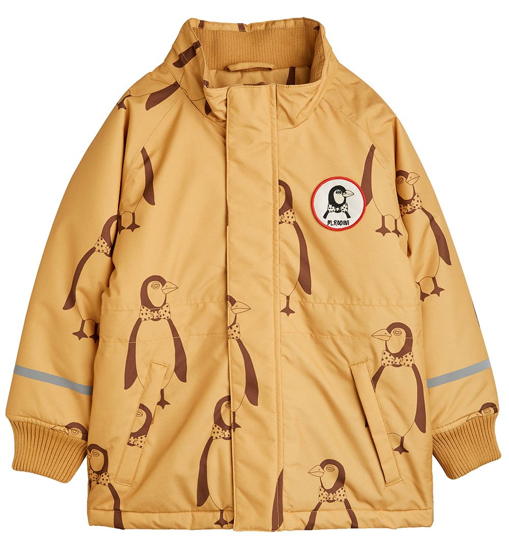 Mini Rodini Winter Coat - Penguin - Beige