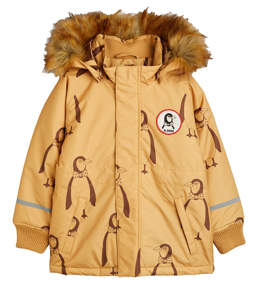 Mini Rodini Winter Coat - Penguin - Beige
