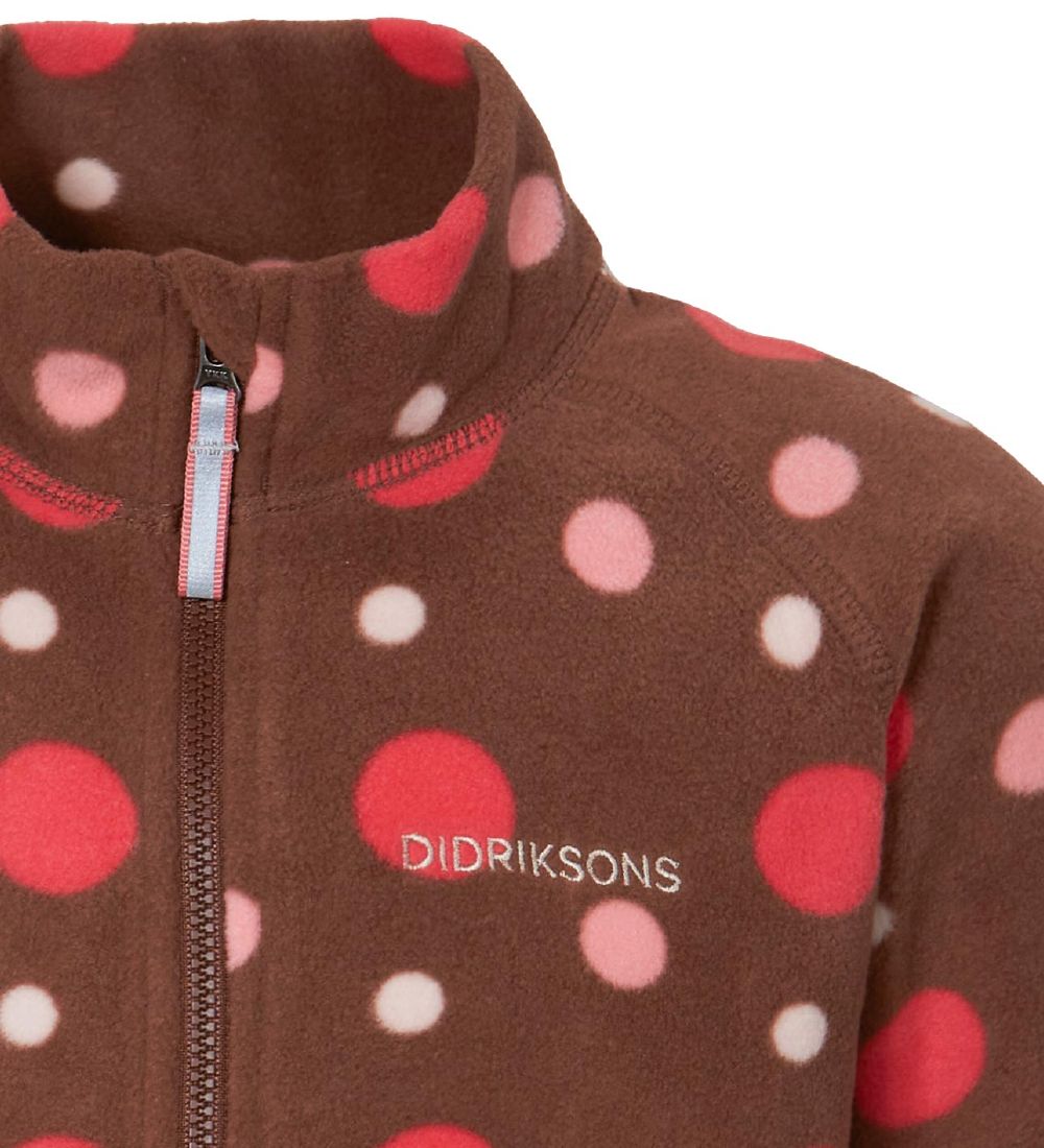 Didriksons Fleece Jacket - Monte - Brown w. Dots
