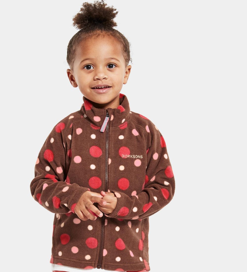 Didriksons Fleece Jacket - Monte - Brown w. Dots