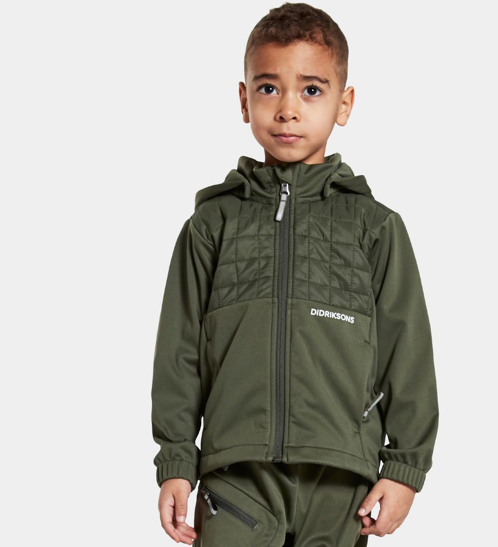 Didriksons Softshell Jacket jacket - Briska - Deep Green