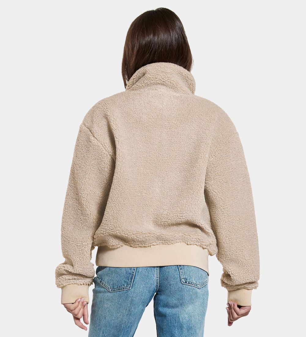 Didriksons Fleece Jacket - Edla - Clay Beige