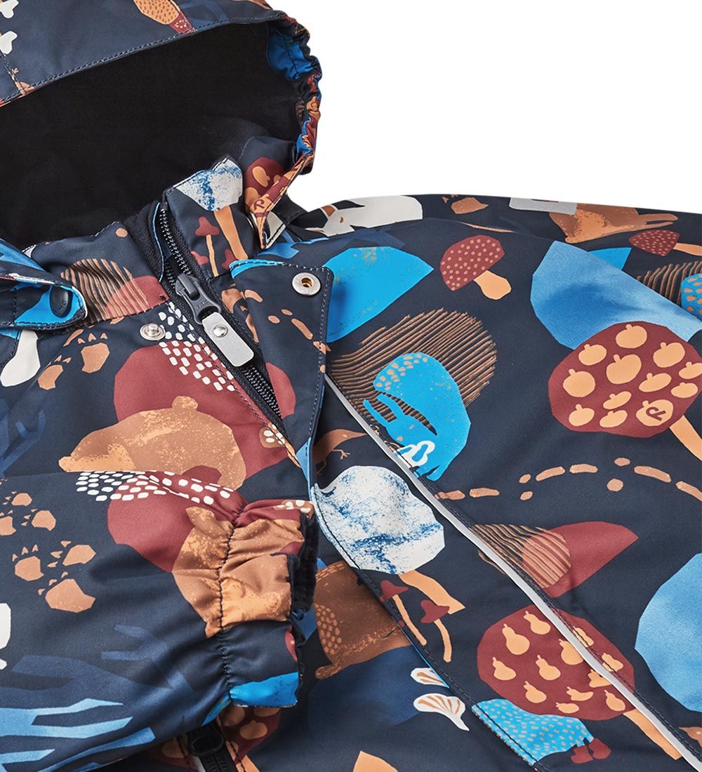 Reima Snowsuit - Puhuri - Navy w. Print