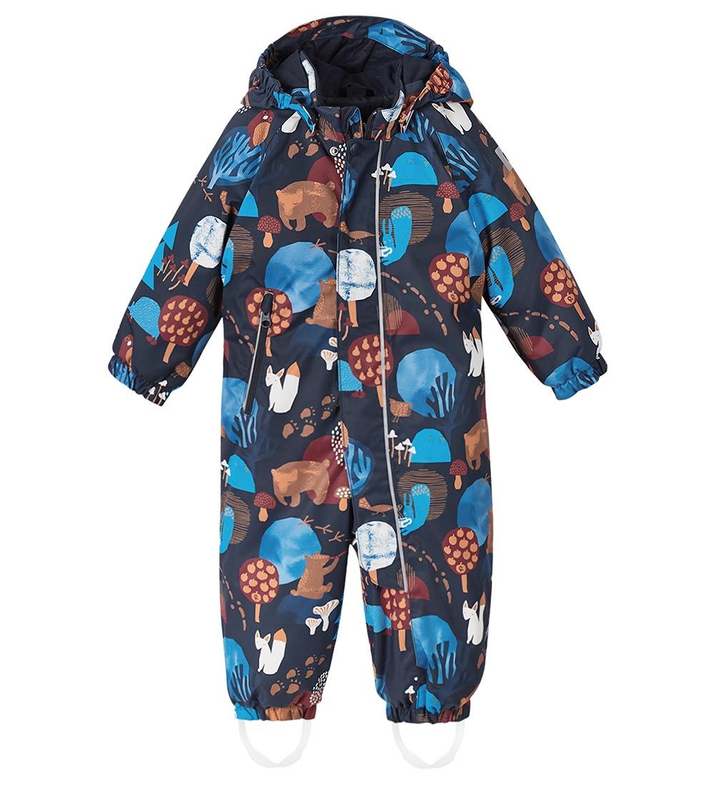 Reima Snowsuit - Puhuri - Navy w. Print