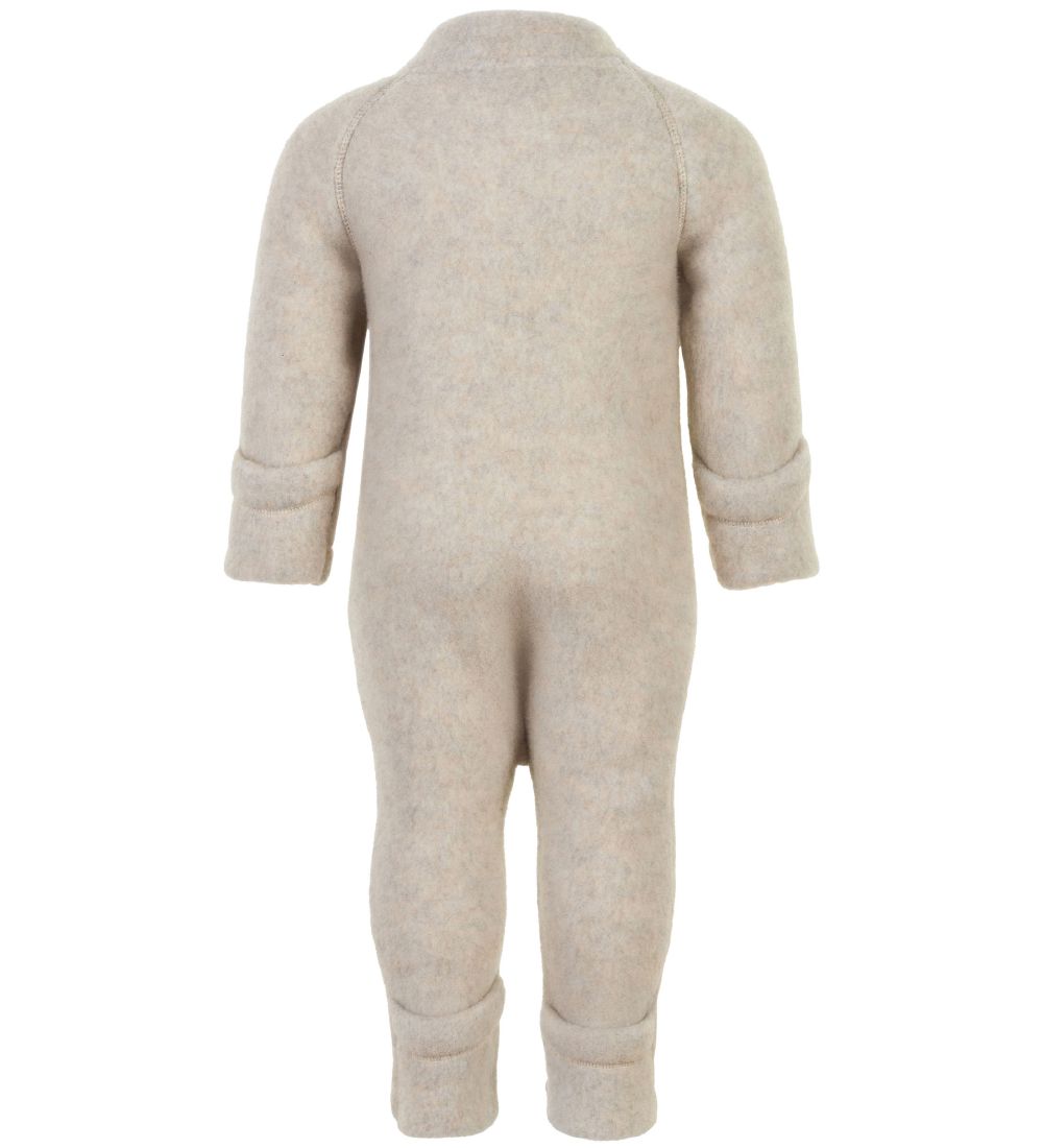 Mikk-Line Pramsuit - Wool - Melange Offwhite