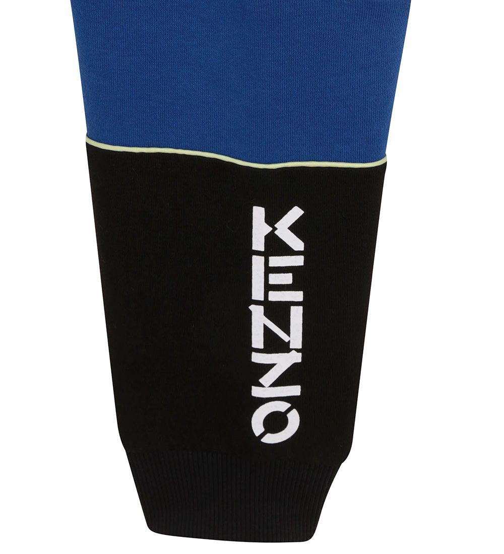 Kenzo Sweatpants - Exclusive Edition - Grey Melange w. Black/Blu