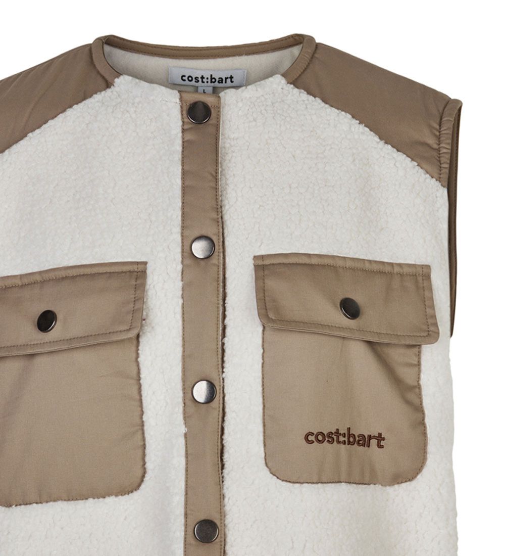 Cost:Bart Fleece Vest - CbSia - White Swan
