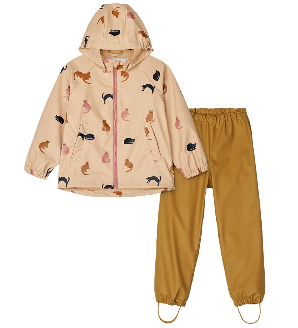 Liewood Rainwear - Moby - Miauw/Apple Blossom Mix