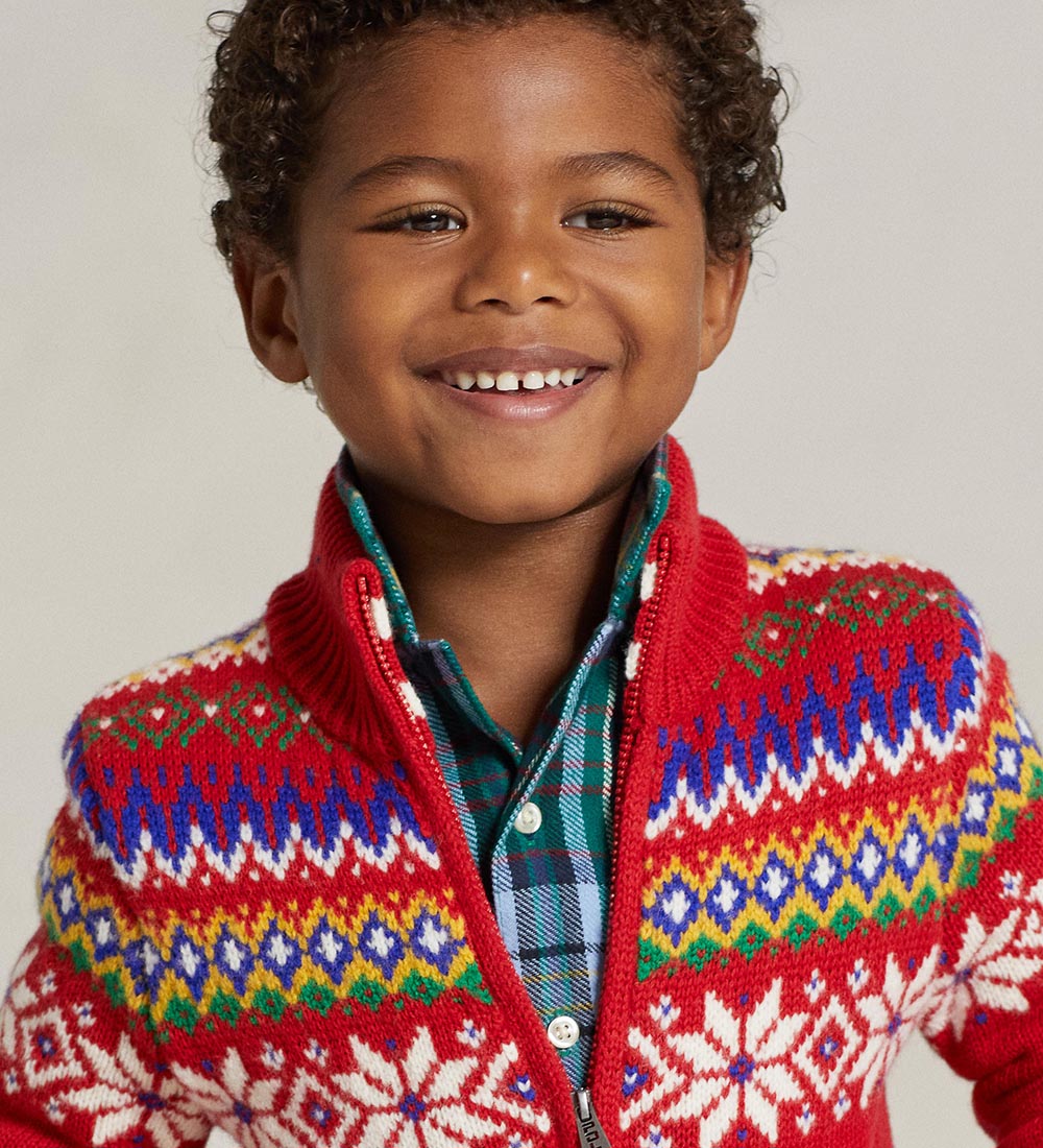 Polo Ralph Lauren Cardigan - Cotton/Wool - Classic IV - Red w. M
