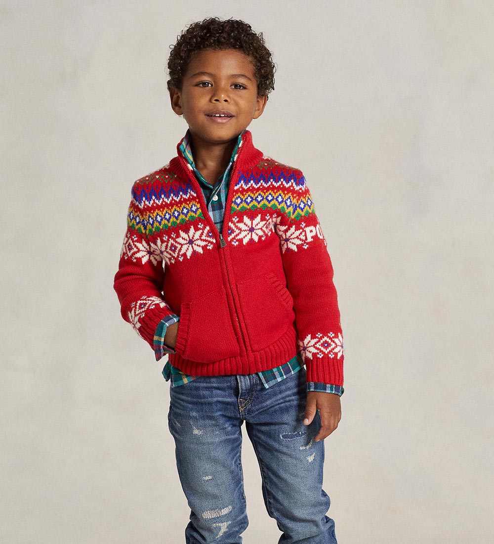 Polo Ralph Lauren Cardigan - Cotton/Wool - Classic IV - Red w. M