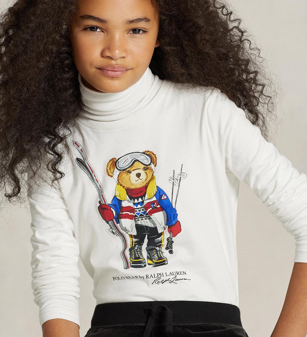 Polo Ralph Lauren Blouse - White w. Soft Toy
