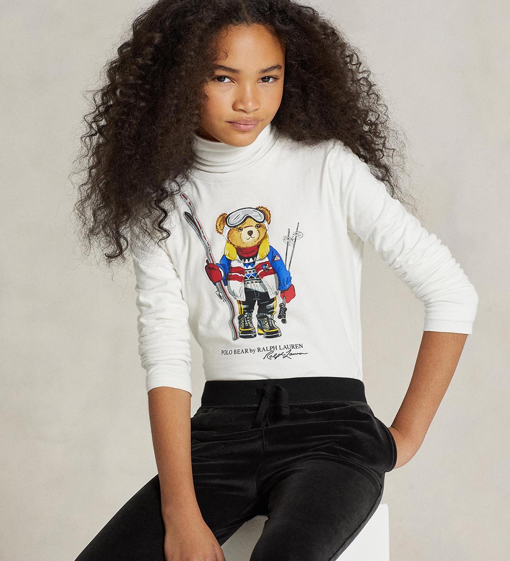 Polo Ralph Lauren Blouse - White w. Soft Toy