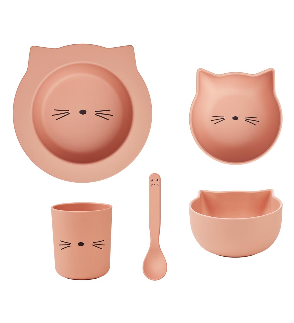 Liewood Dinner Set - Joana - 4 Parts - CAT Rose Blush