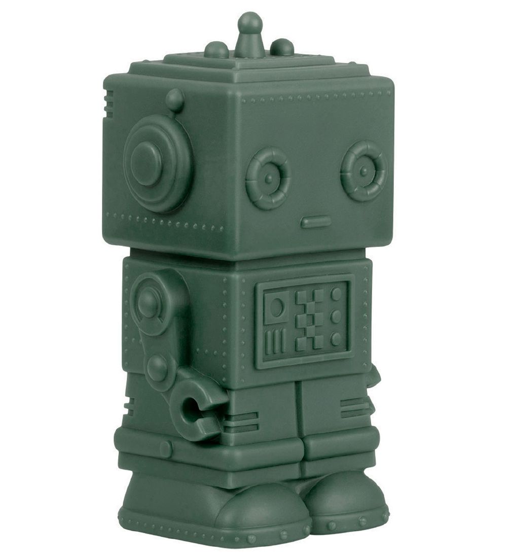 A Little Lovely Company Piggy Bank - 16cm - Robot - Dark Sage
