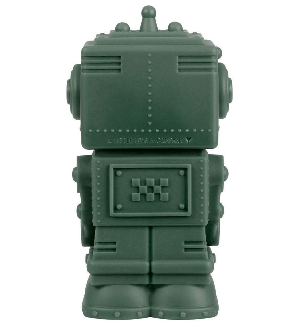 A Little Lovely Company Piggy Bank - 16cm - Robot - Dark Sage