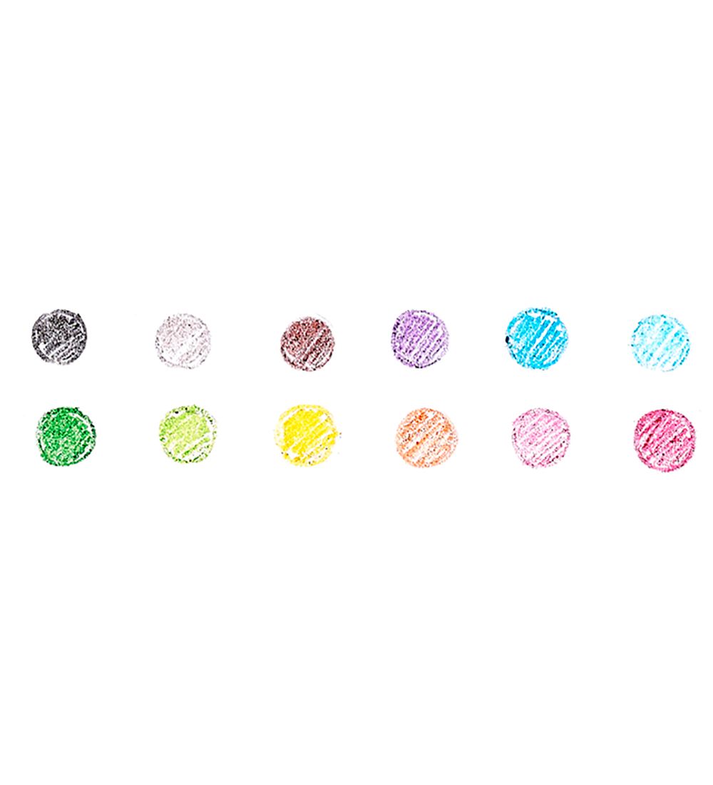 Ooly Colouring Pencils - Color Doodlers - 12 Pcs - Multicolour