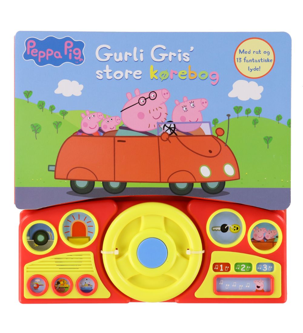 Alvilda Book w. Sound - Peppa Pig' Large Driving record - Danish