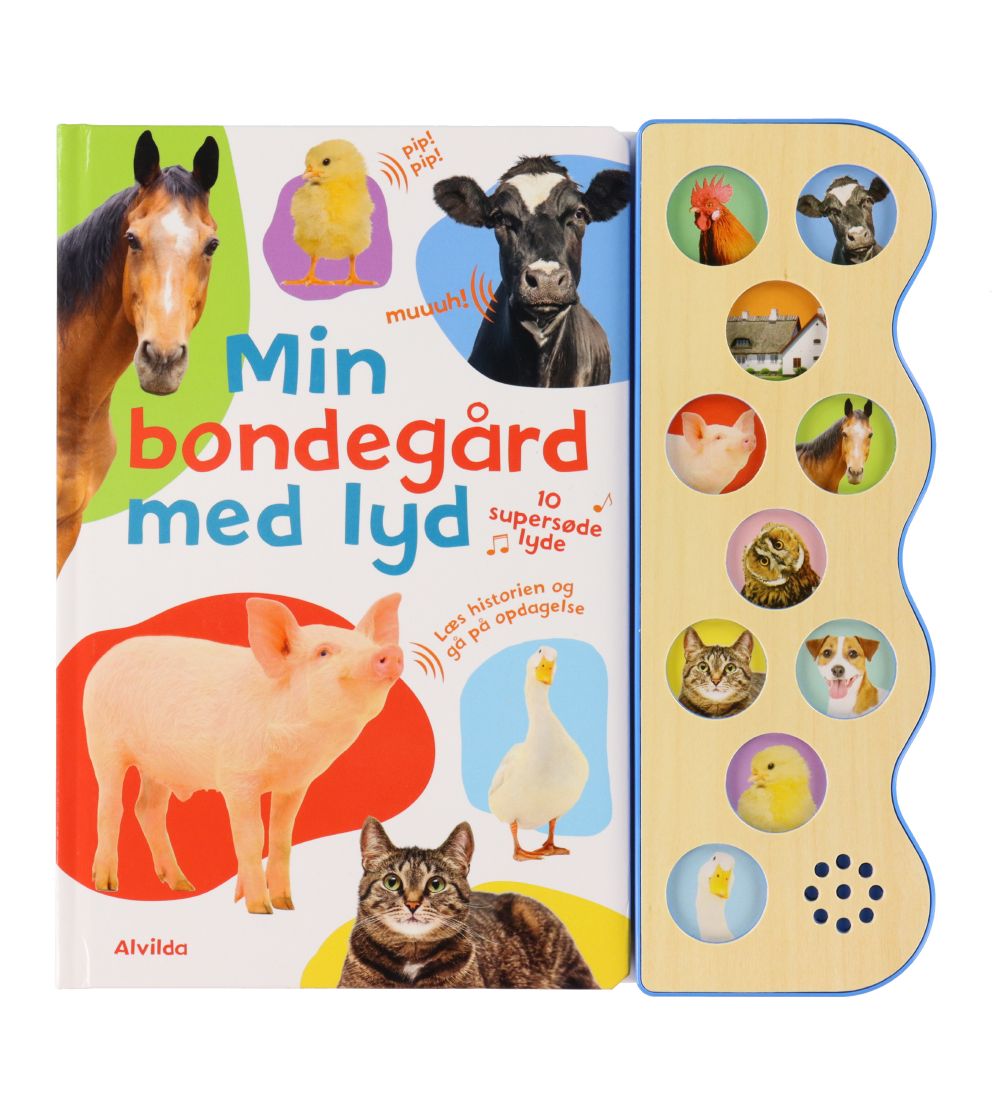 Alvilda Book w. Sound - My Farm With Sound - Danish