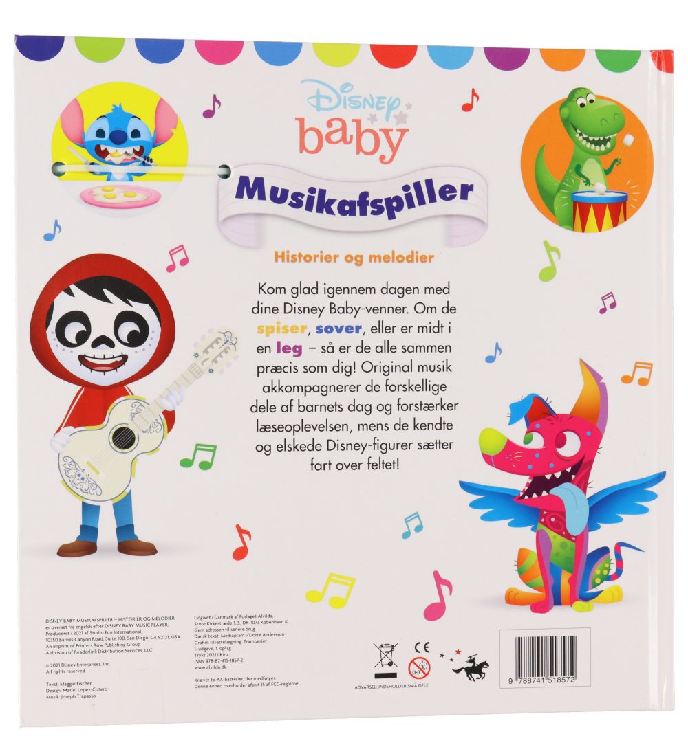 Alvilda Book - Disney Babys musikafspiller - Danish