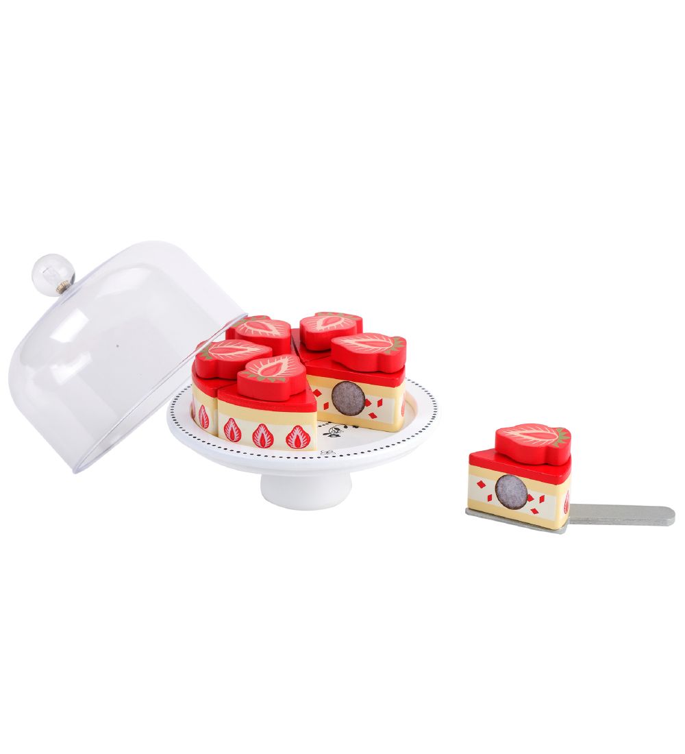 MaMaMeMo Play Food - Kageopsats w. Birthday Cake - Wood