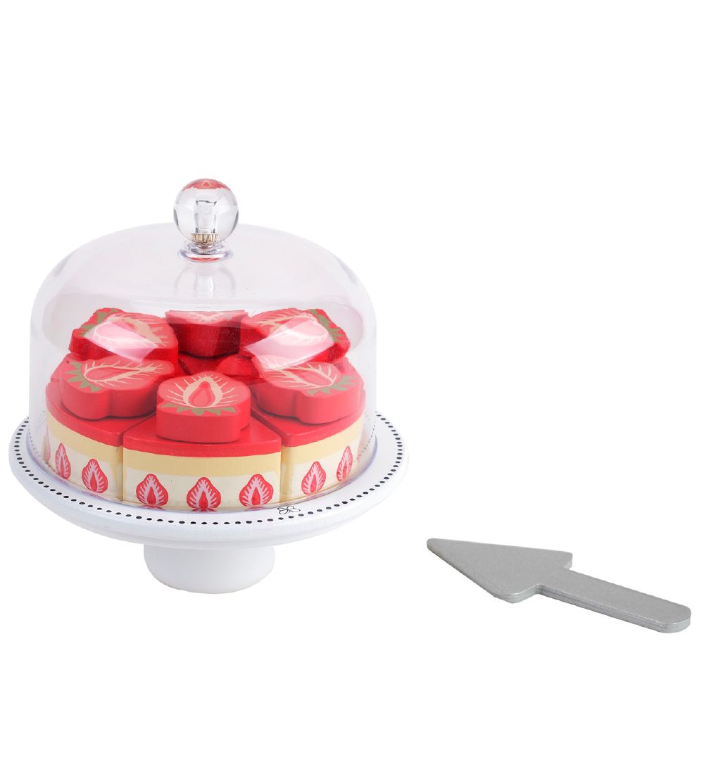 MaMaMeMo Play Food - Kageopsats w. Birthday Cake - Wood