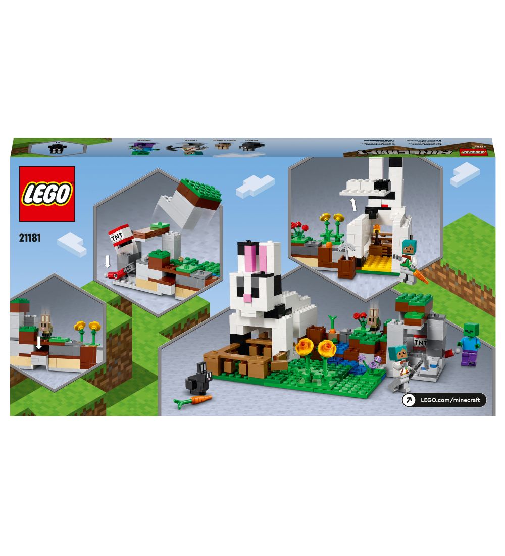 LEGO® Minecraft - The Rabbit Ranch 21181 - 340 Parts