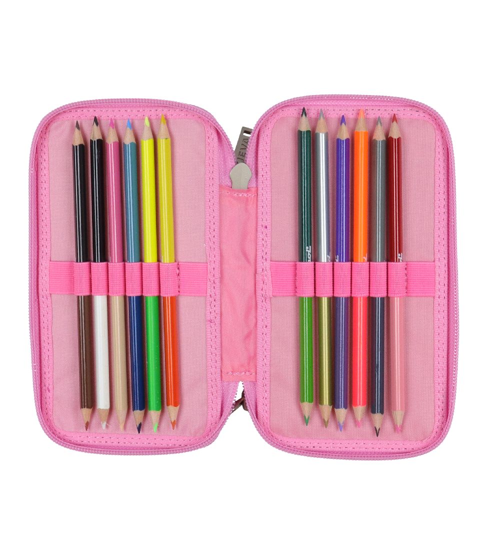 Jeva Pencil Case w. Contents - Twozip - Mermazing