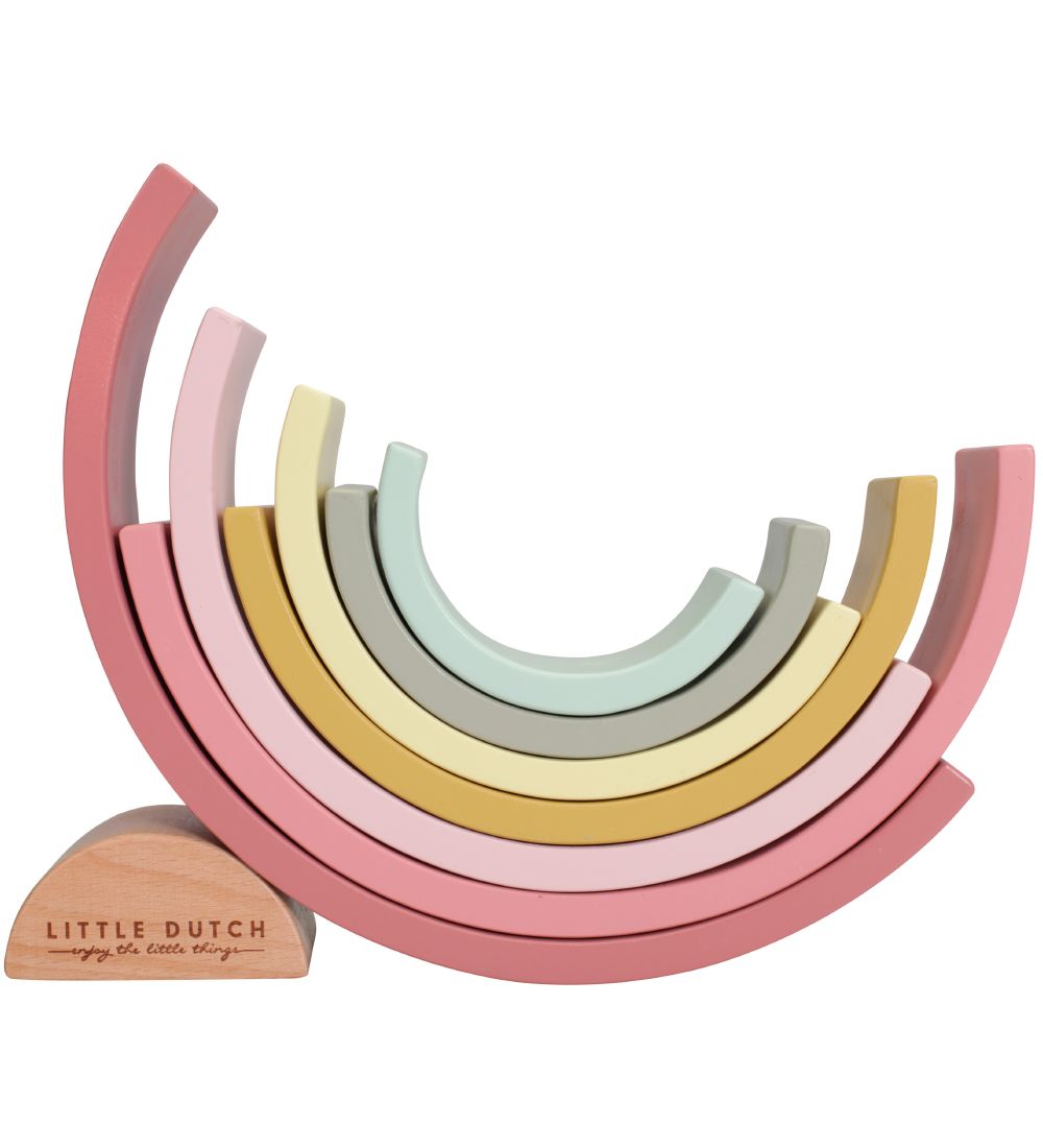 Little Dutch Stacking Blocks - Rainbow - Pink