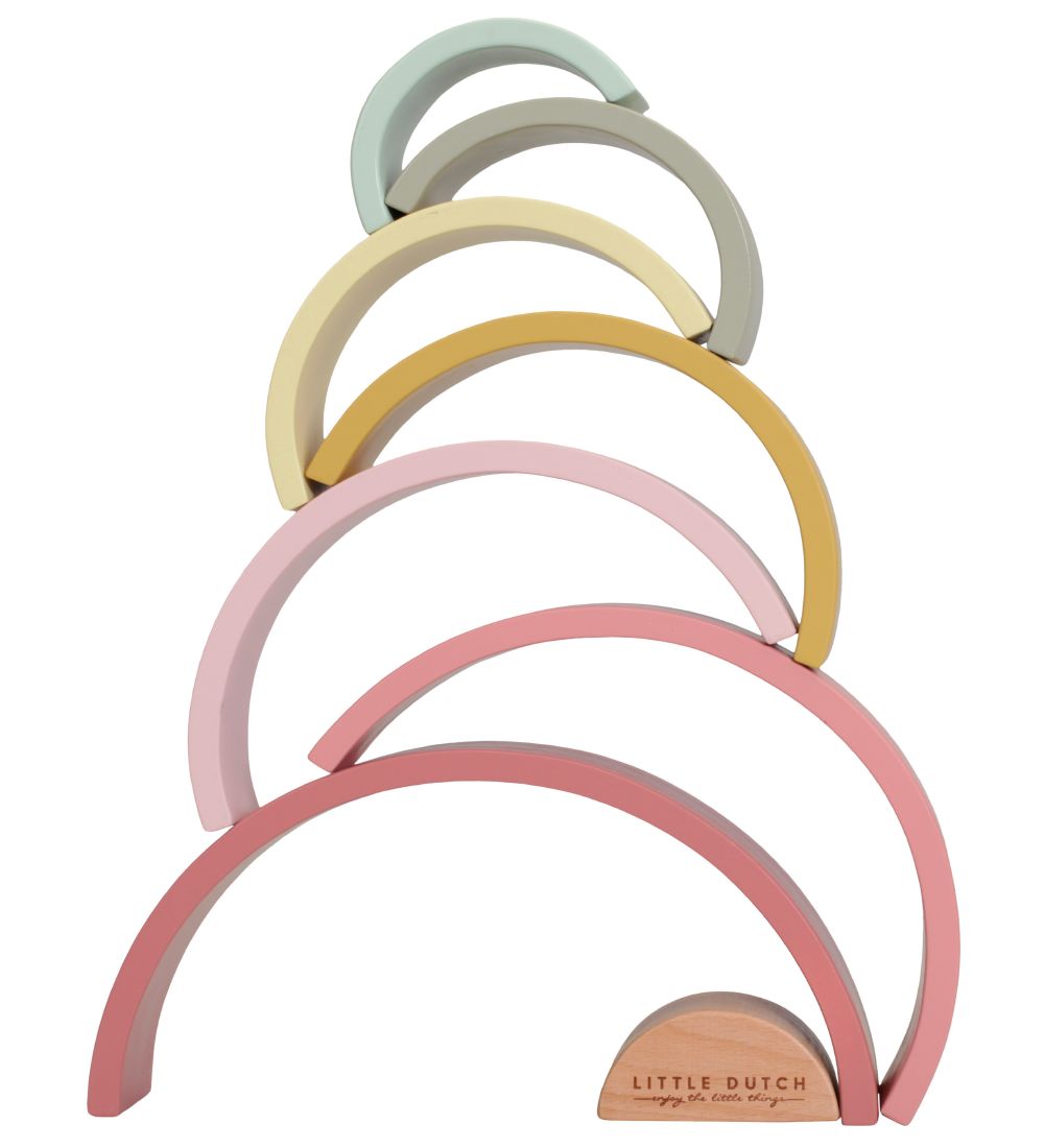 Little Dutch Stacking Blocks - Rainbow - Pink