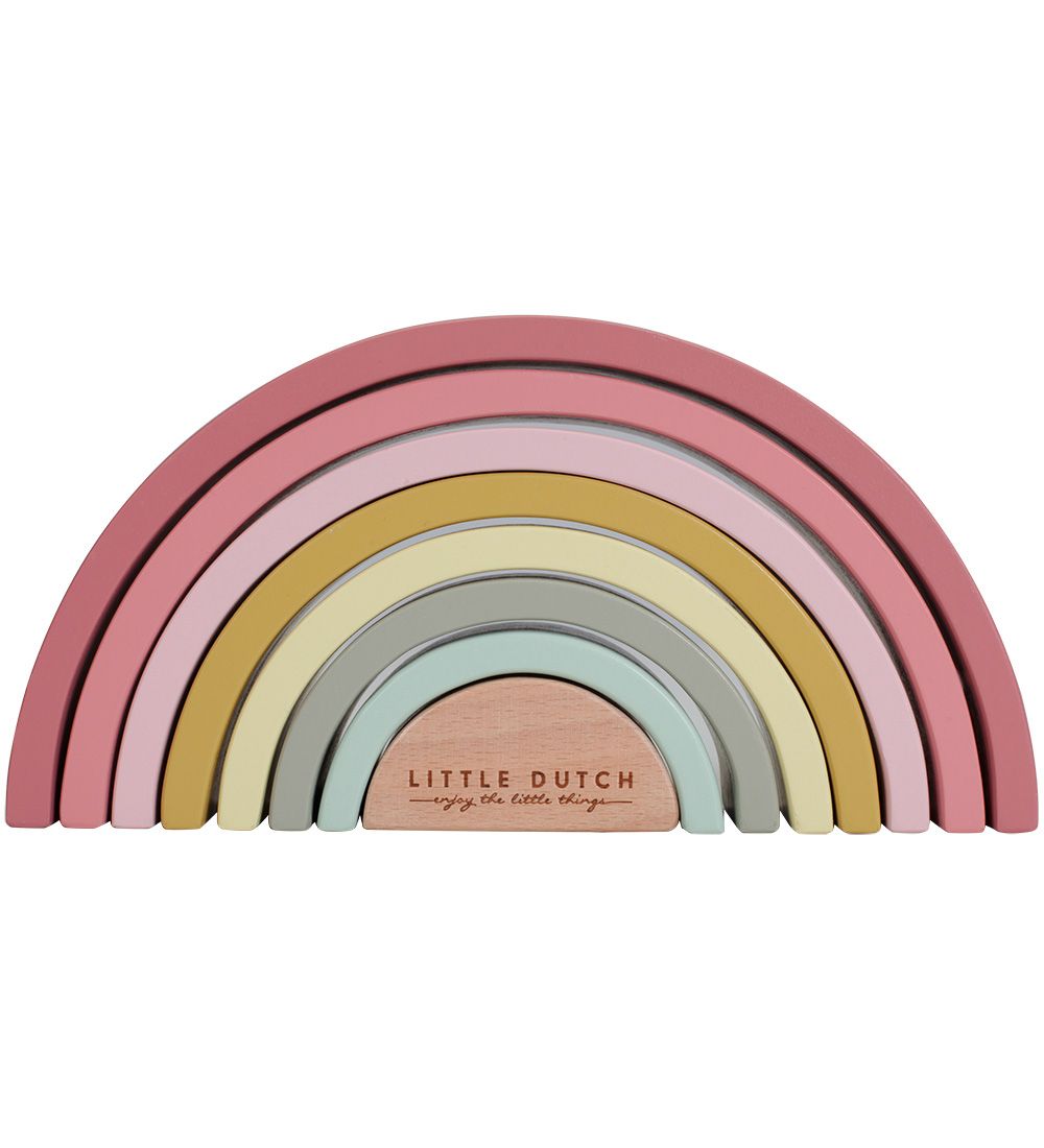 Little Dutch Stacking Blocks - Rainbow - Pink