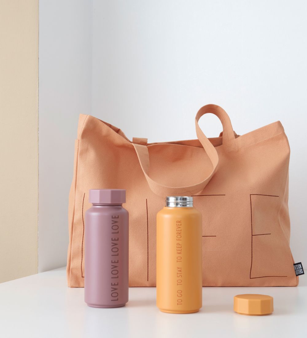 Design Letters Thermofles - To Go - 500ml - Oranje