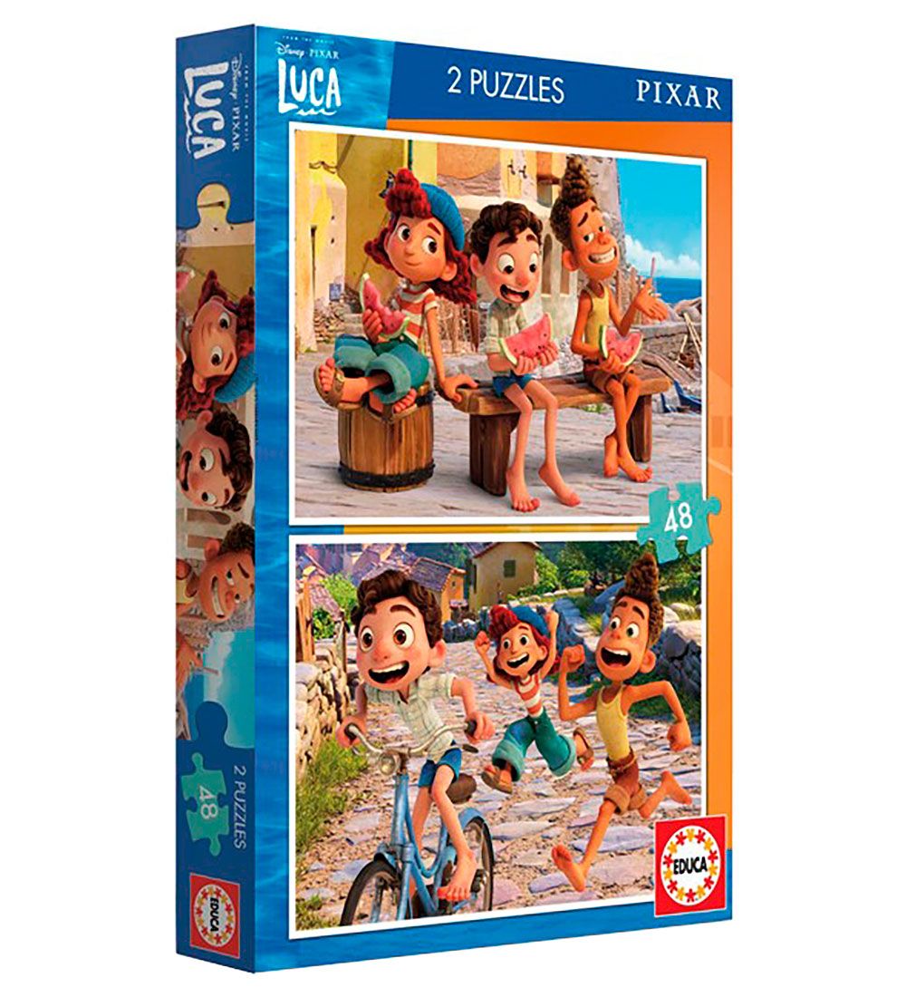 Educa Puzzle Game - 2 x 48 Bricks - Disney - Luca