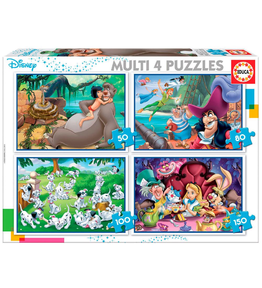 Educa Puzzle Game - 4 Different - Disney Classic