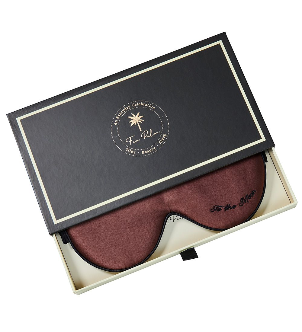 Fan Palm Sleeping Mask - Silk - To The Moon