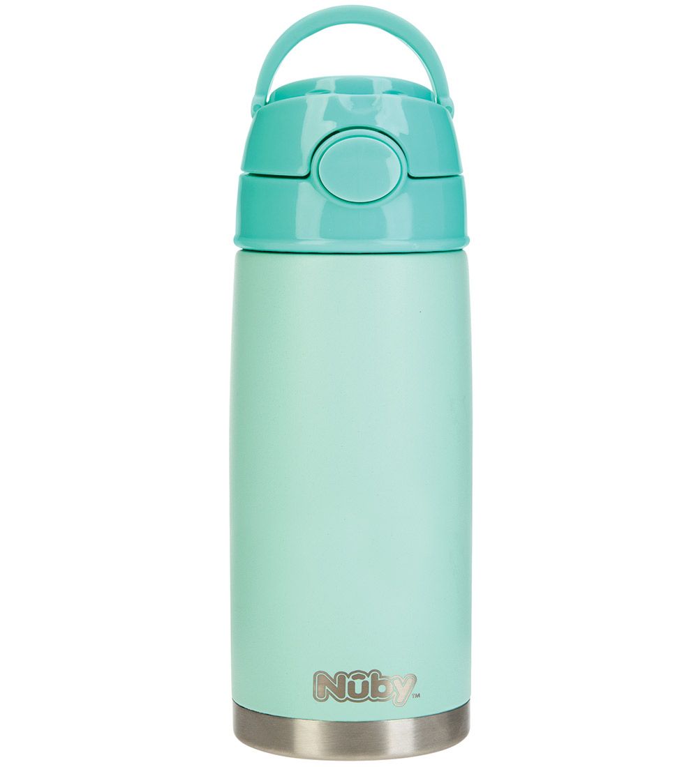 Nuby Thermo Bottle w. Straws - 420ml - Green