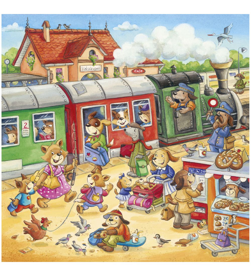 Ravensburger Puzzle Game - 3x49 Bricks - Animal Vacation