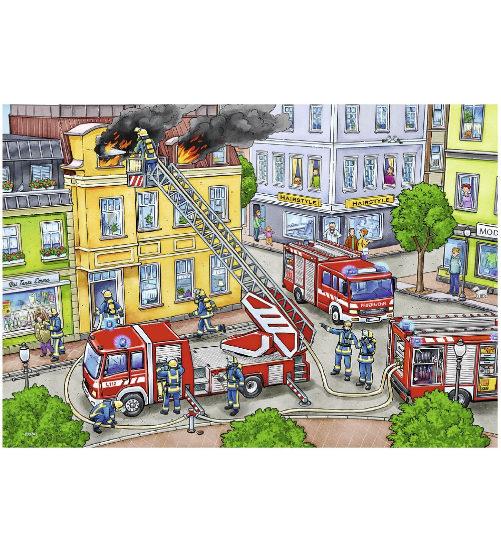 Ravensburger Puzzle Game - 2x12 Bricks - Blue Lights On The Way