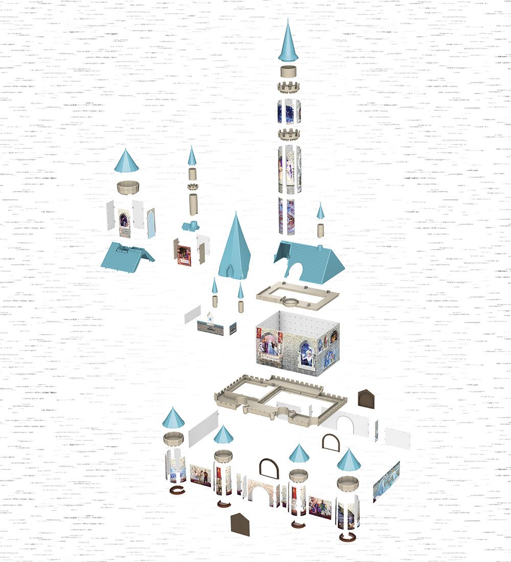 Ravensburger 3D Puzzle Game - 216 Bricks - Frozen Castle