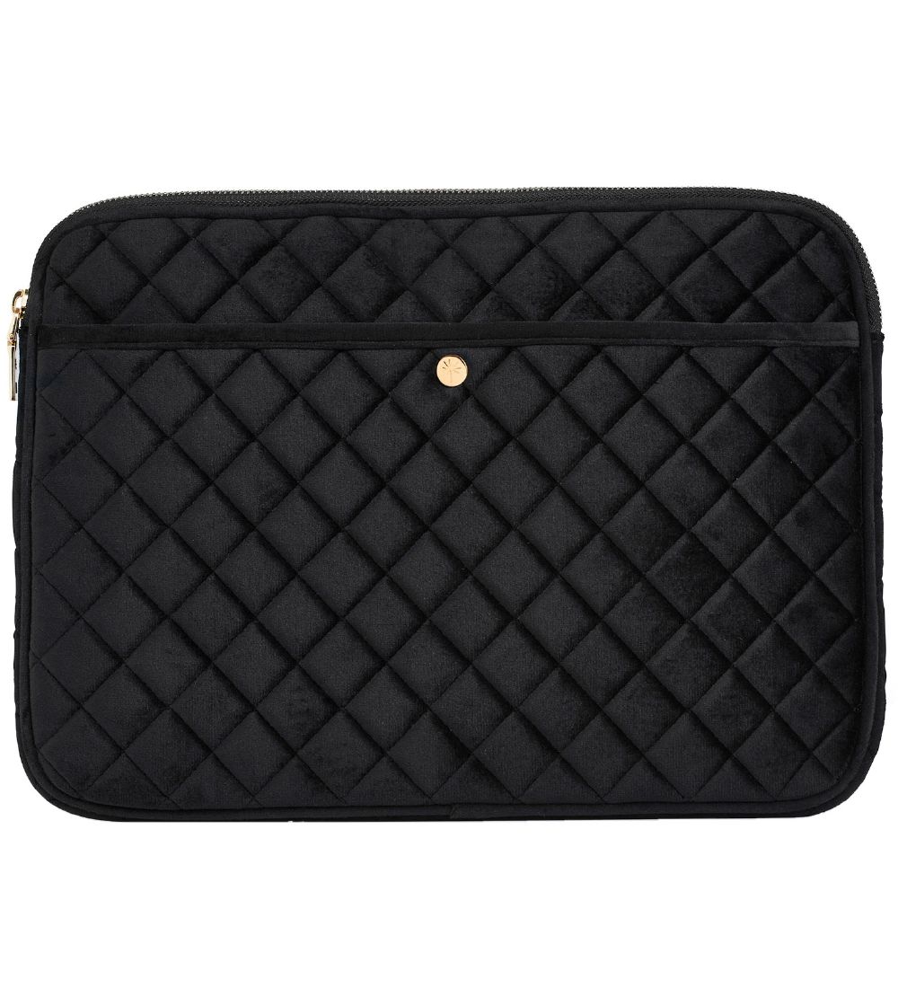 Fan Palm Laptoptasche - Velours - Quilted Black