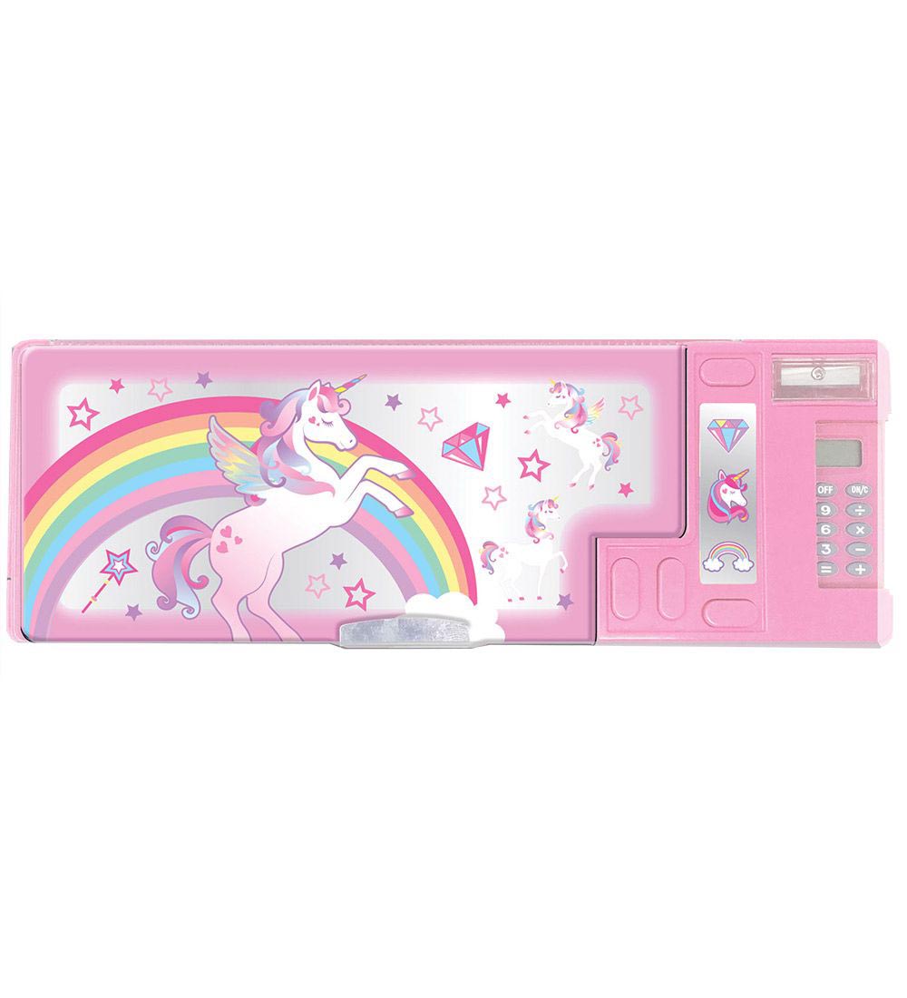 Hot Focus Pencil Case w. Features - Unicorn