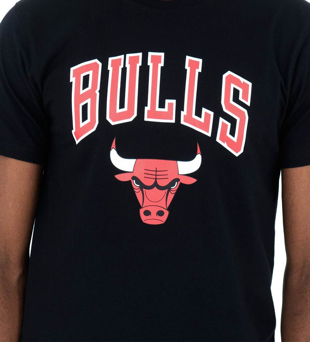 New Era T-Shirt - Chicago Bulls - Schwarz
