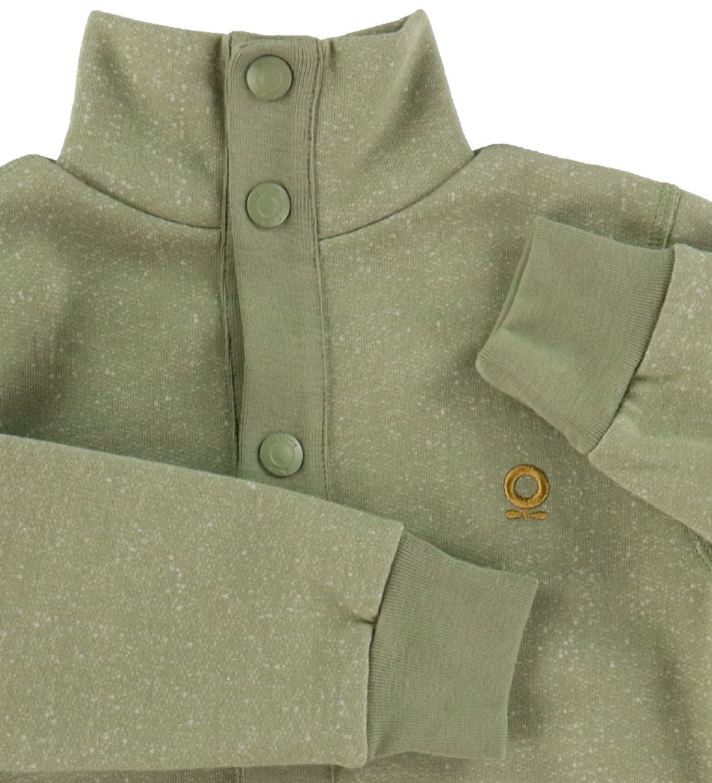 Katvig Cardigan - Green Melange