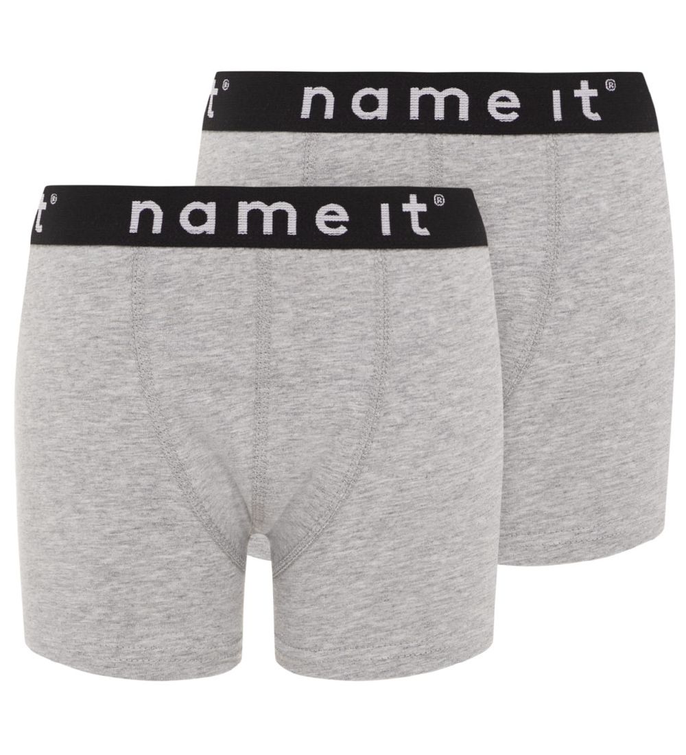 Name It Boxers - Noos - NkmBoxer - 2-pack - Grey Melange