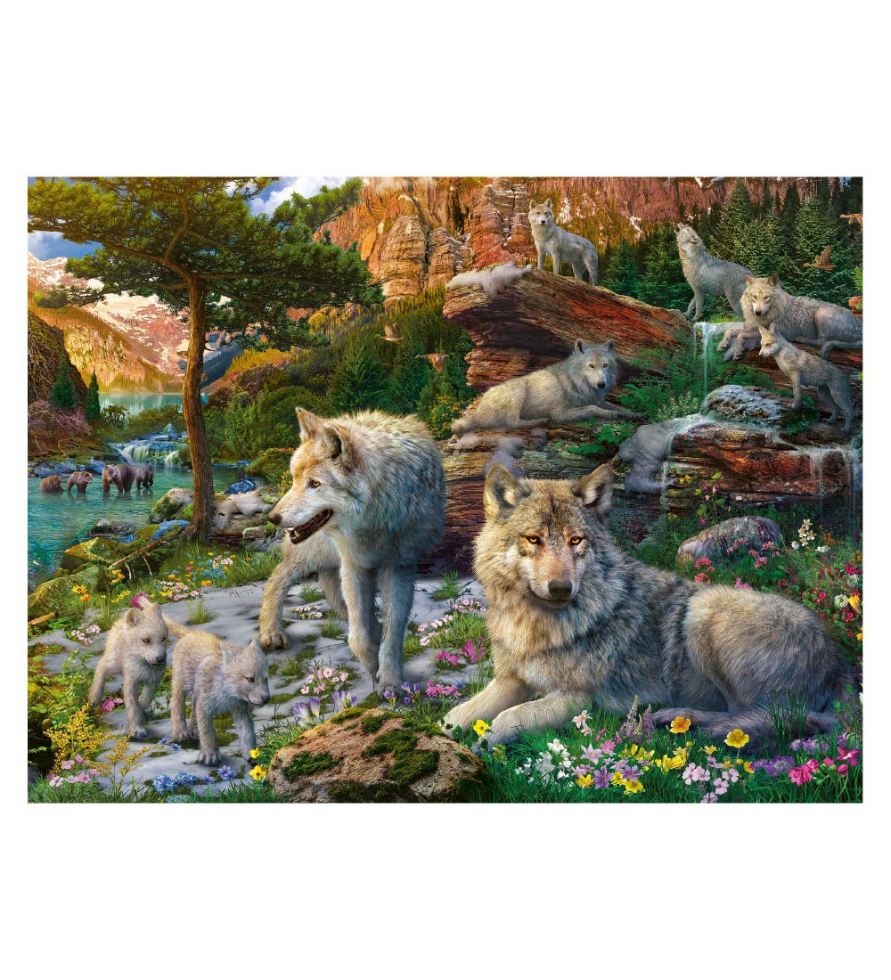 Ravensburger Puzzle - 1500 Pieces - Wolves In Spring