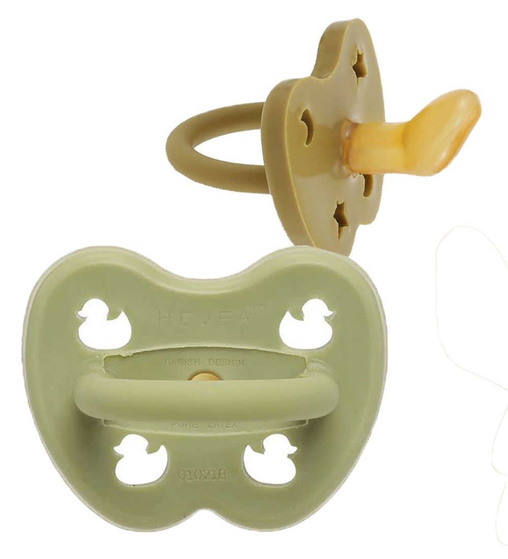 Hevea Pacifiers - 3-36 Mths. - 2-Pack - Natural Rubber - Hunter