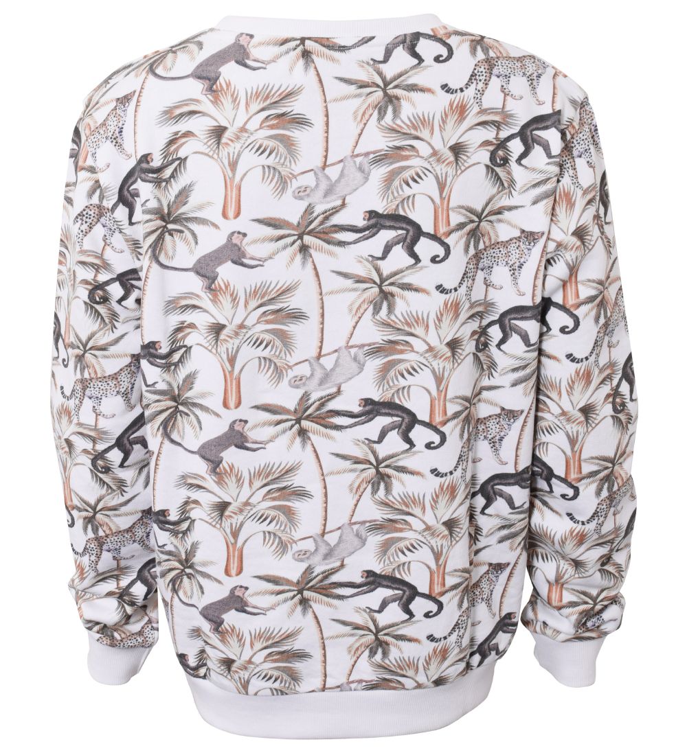Hound Sweatshirt - White w. Print