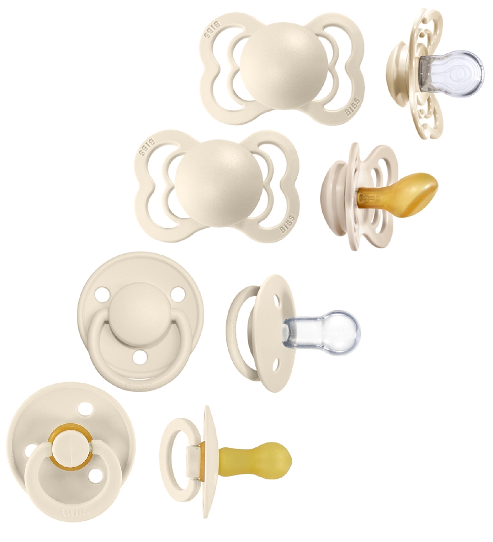 Bibs Dummies - Try-It Collection - 4 pack - Size 1 - Silicone/Na