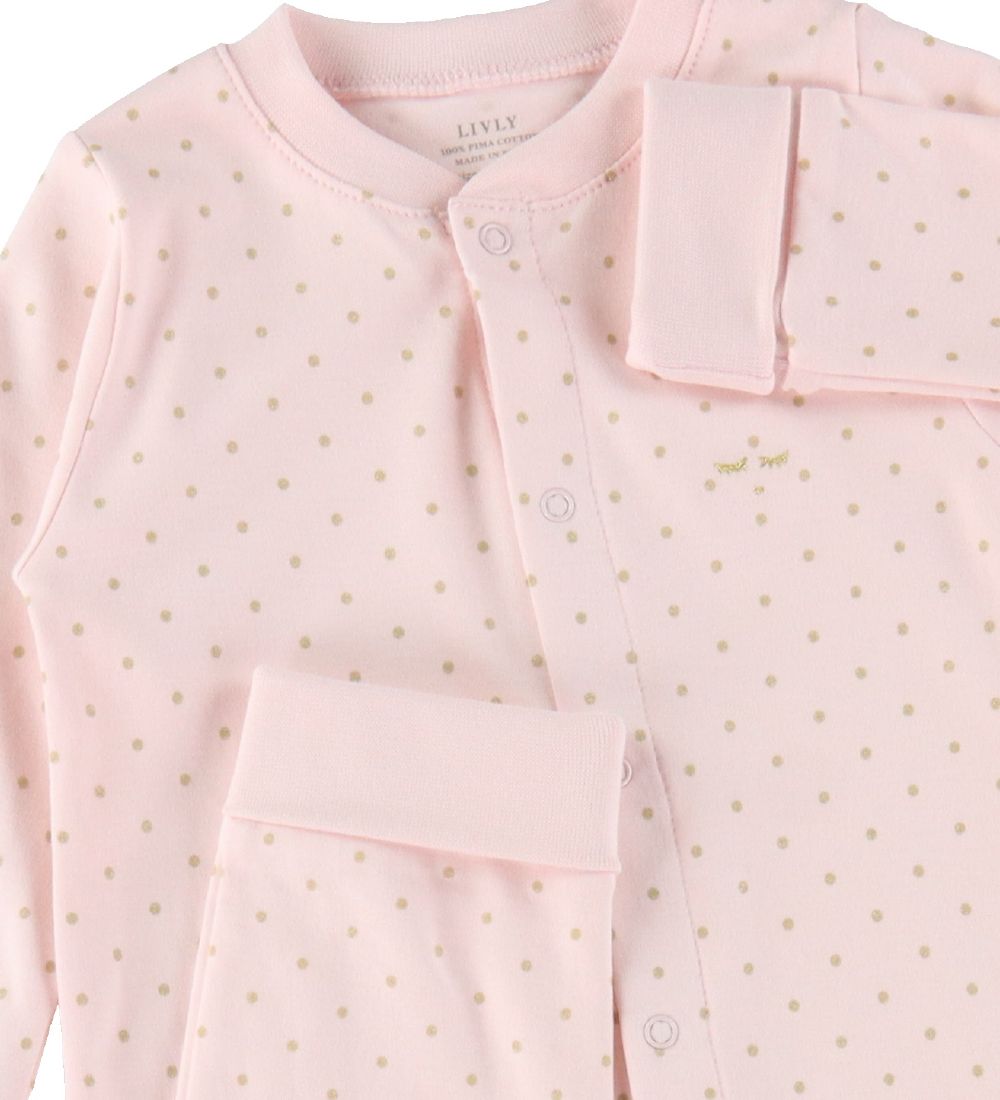 Livly Jumpsuit - Saturday - Baby Pink/Gold